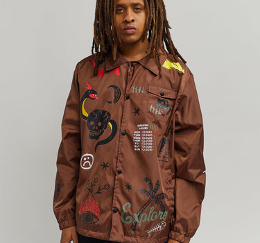 Gritty Coaches Jacket - Brown