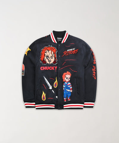 Chucky Varsity Jacket - Black