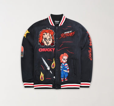 Chucky Varsity Jacket - Black