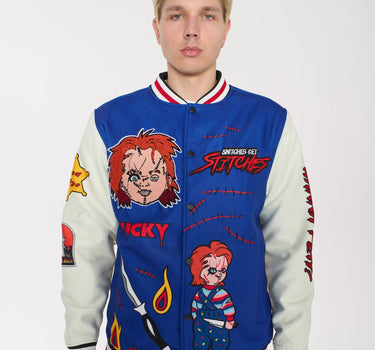 Chucky Wool Varsity Jacket - Blue