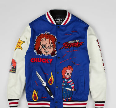 Chucky Wool Varsity Jacket - Blue