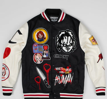 Chucky Wool Varsity Jacket - Black