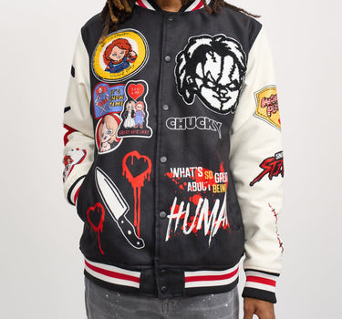 Chucky Wool Varsity Jacket - Black