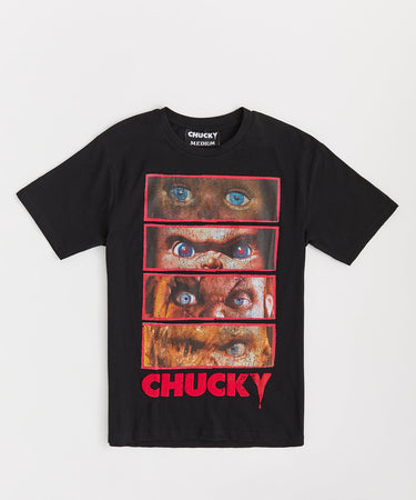 Chucky Eyes Short Sleeve Tee - Black