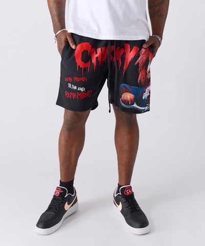 Chucky Till The End Fleece Short - Black