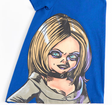 Women Chucky Short Sleeve Tee - Light Blue