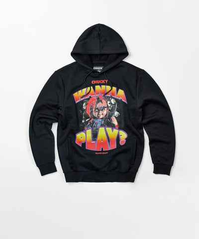 Chucky Wanna Play Graphic Print Hoodie