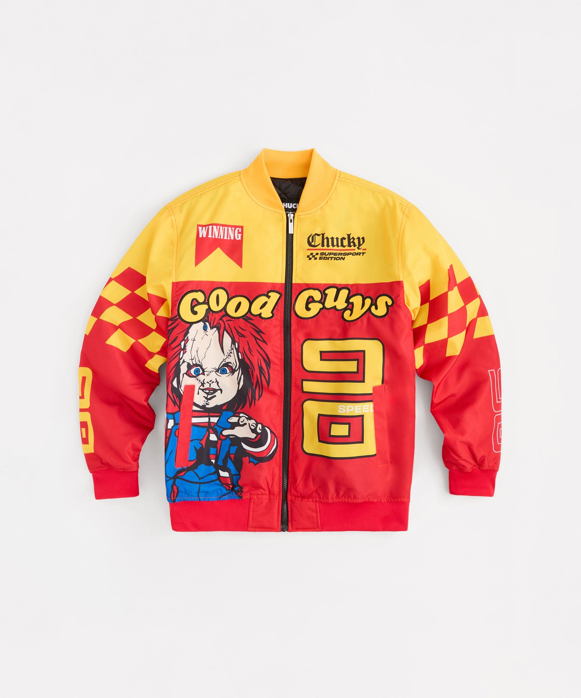 Chucky Good Guys Embroidered Racing Jacket - Red – Reason Clothing