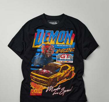 Dodge Demon Racing Box Short Sleeve Tee - Black