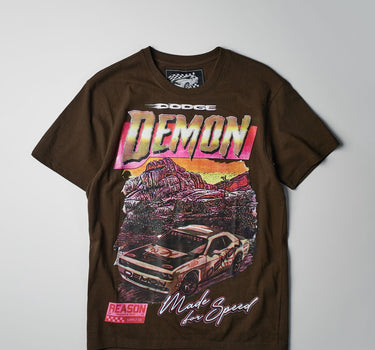 Dodge Demon Short Sleeve Tee - Brown