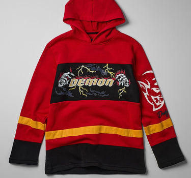 Dodge Demon Hockey Long Sleeve Jersey - Red