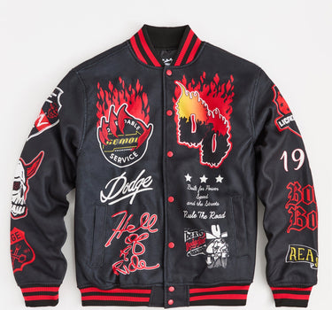 Dodge Demon Hell Varsity Jacket - Black