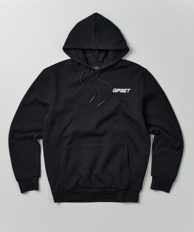 Eagle Back Print Hoodie - Black