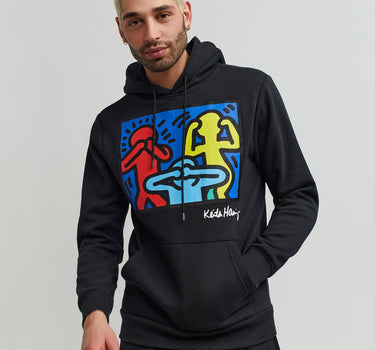 Keith Haring Characters Hoodie - Black