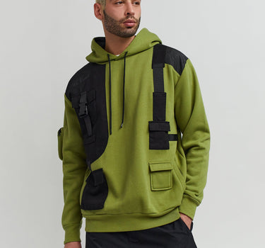 Brigade Fleece Hoodie - Olive Green