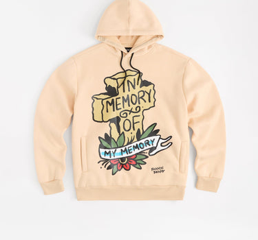 In Memory Of Graphic Print Hoodie - Khaki