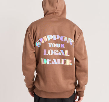 Support Local Graphic Long Sleeve - Brown