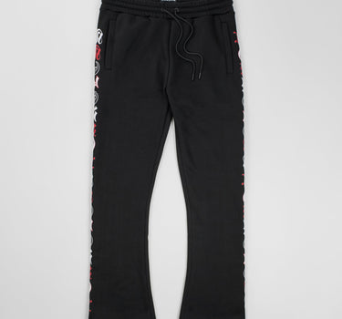 Heartless Flare Fleece Pant - Black