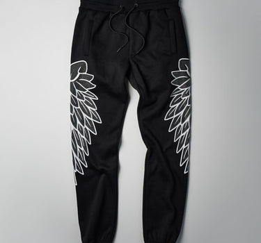 Fly Higher Fleece Rhinestone Pants - Black