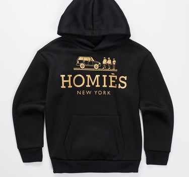 Kids Homies Foil Fleece Hoodie - Black