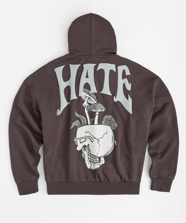 Love Hate Hoodie - Grey