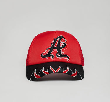 Atlanta Embroidery Trucker Hat - Red