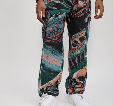 Warrior Tapestry Flare Pants