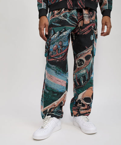 Warrior Tapestry Flare Pants