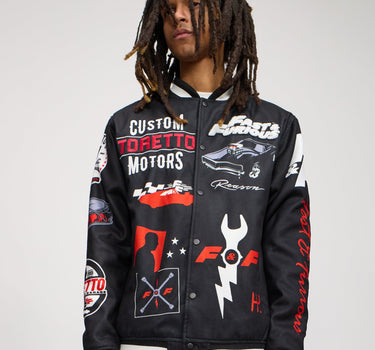 Fast & Furious Wool Varsity Jacket - Black