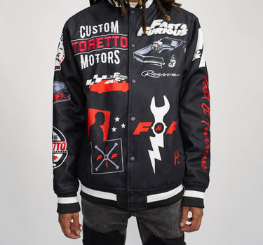 Fast & Furious Wool Varsity Jacket - Black