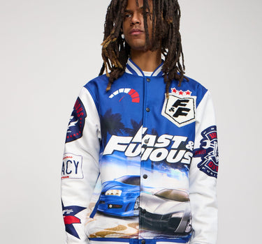 Fast & Furious Varsity Jacket - Dark Blue