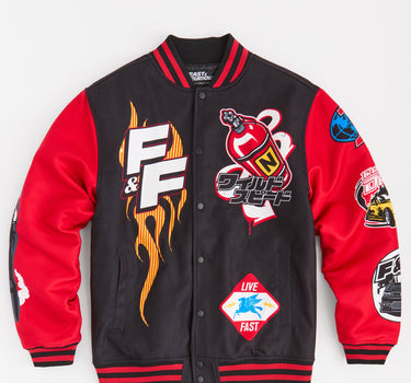 Fast & Furious Control the Drift Varsity Jacket - Black