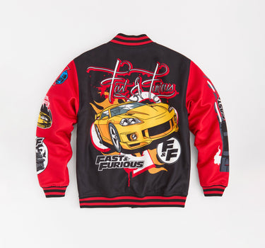 Fast & Furious Control the Drift Varsity Jacket - Black