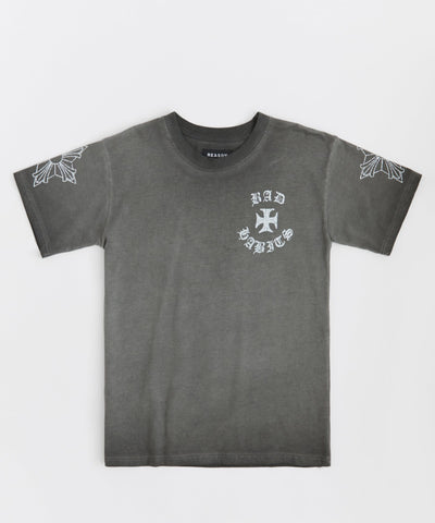 Bad Habits Short Sleeve Tee - Washed Black