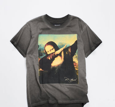 Mona Dab Short Sleeve Tee - Charcoal