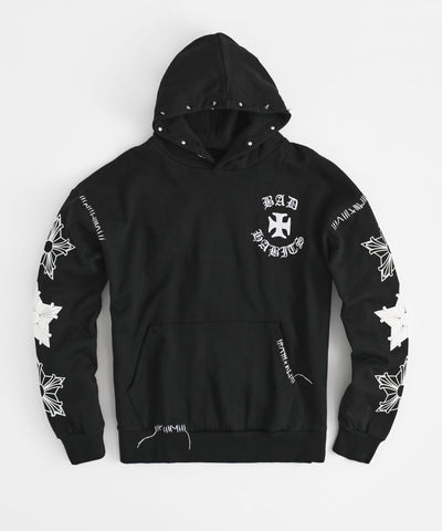 Plus Size Bad Habits Hoodie - Black