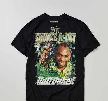 Half Baked Sir Smoke A Lot Short Sleeve Tee - Black