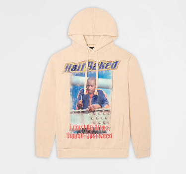 Half Baked Just Weed Graphic Long Sleeve Tee - Khaki