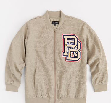 Coaches Chenille Patched Jacket - Light Blue