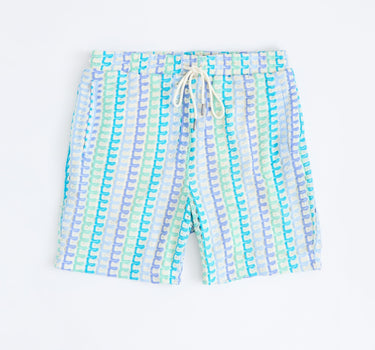 Textured Knit Short - Light Blue