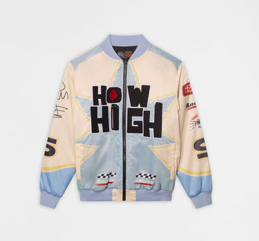 How High Applique Racing Jacket