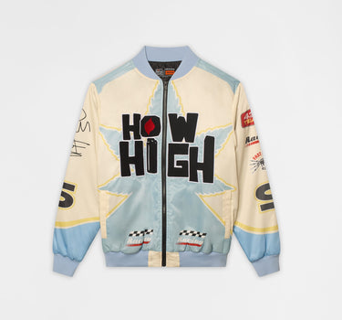 How High Applique Racing Jacket