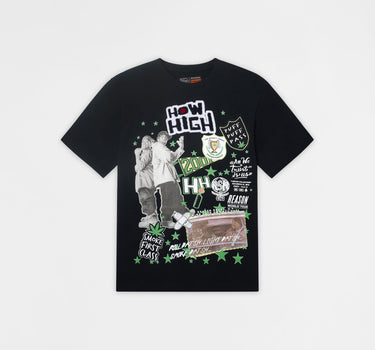 How High Trust Embroidered Short Sleeve Tee - Black