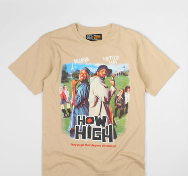 How High Poster Short Sleeve Tee - Sand