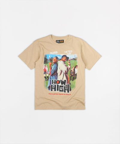 How High Poster Short Sleeve Tee - Sand