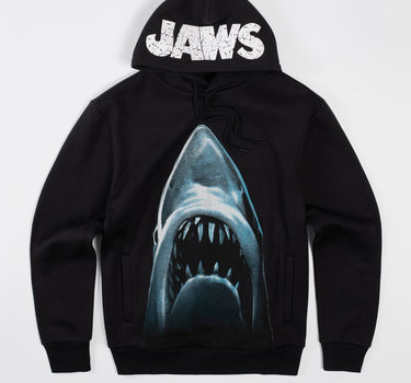 Jaws Front And Back Hoodie - Black