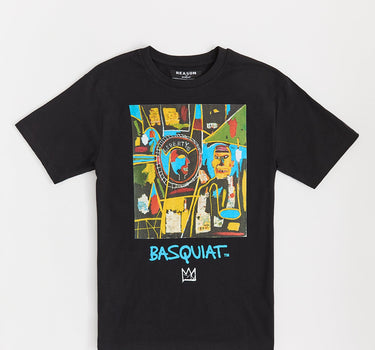 Basquiat Two Sided Coin Short Sleeve Tee - Black