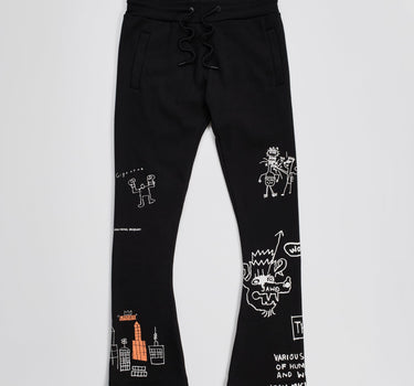 Basquiat World Famous Flare Pant - Black