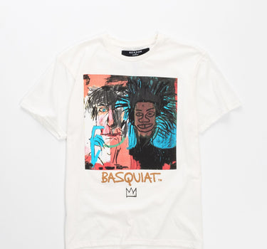 Basquiat Warhol Self Portrait Short Sleeve Tee - Khaki