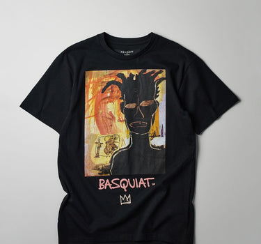 Basquiat Self Portrait Short Sleeve Tee - Black